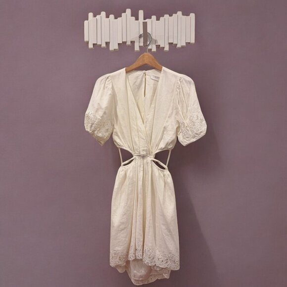 NWT ASTR Haylen Linen Blend Mini Cut Out Dess - Picture 3 of 9